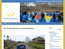 Tablet Screenshot of prohumanus.org